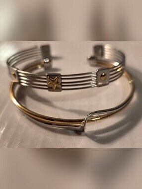 Firenze Bracelet With 18k Decor In 3 Place, Stainleess Steel Bracelets.